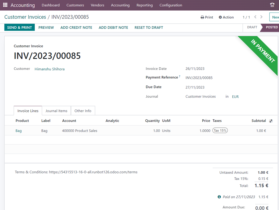 Odoo 16 Accounting Application: Simplifying Your Workflow | Infintor ...